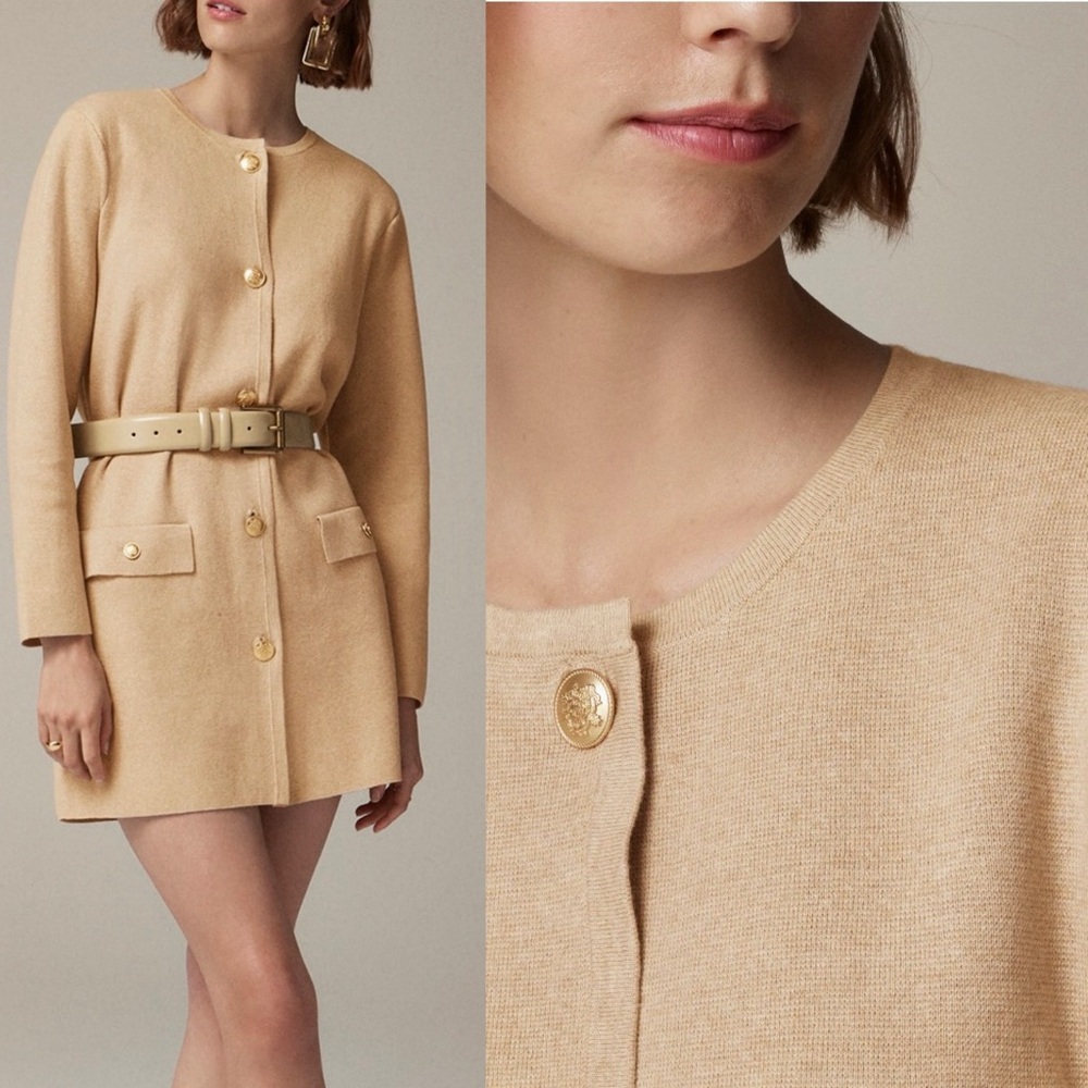NWT JCREW Long Giselle sweater blazer